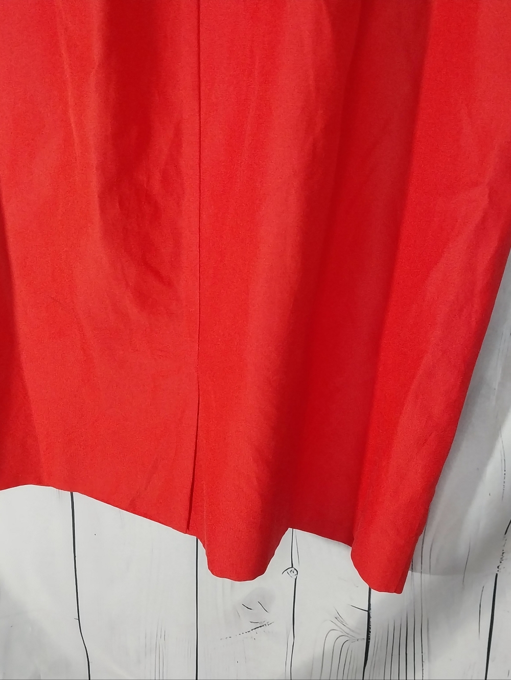 J. Crew Red One-Shoulder Ruffle Sheath Cocktail Classic Contemporary Dress - Picture 7 of 8